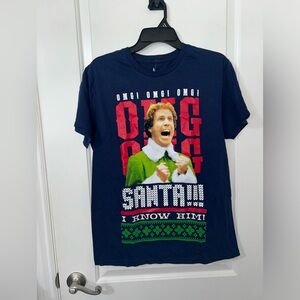 Brand new men’s Elf T-shirt size medium.